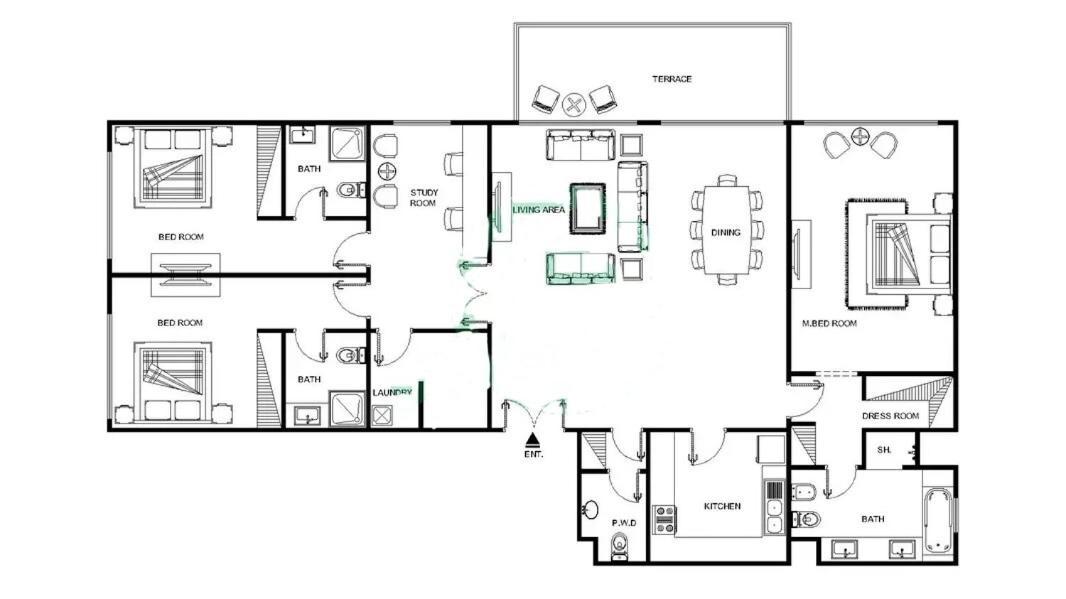 Apartment 4br Oceana Residences - And Pool Access Dubai